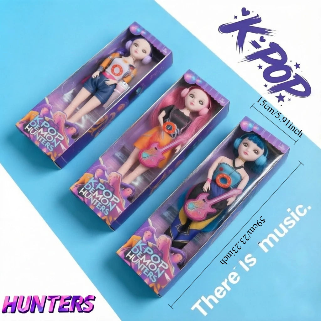 60cm Poseable K-POP Music Doll with Moving Eyes - Ideal Gift for Girls