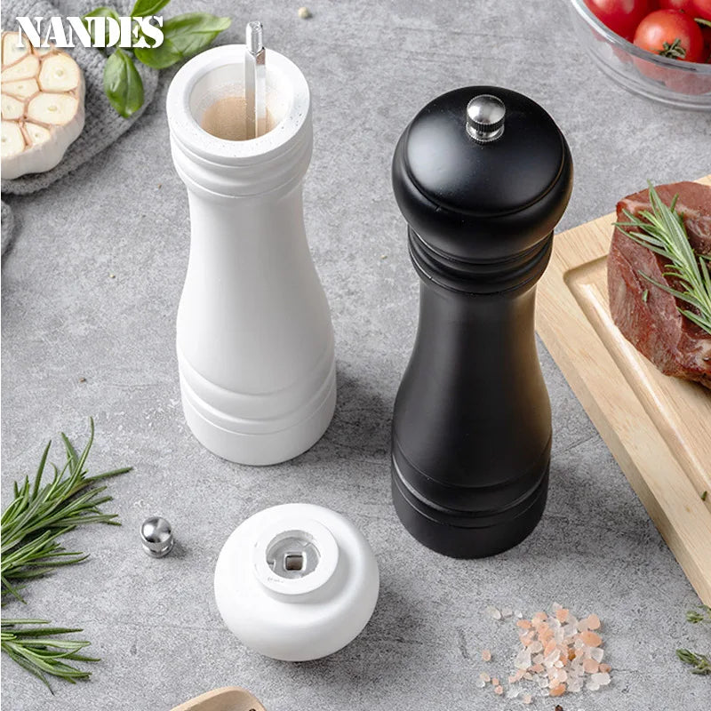 8-Inch Wooden Salt and Pepper Grinder – Adjustable Ceramic Mill