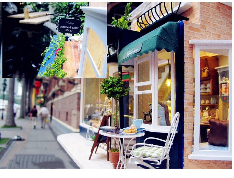 3D DIY Wooden Dollhouse Kit with Furniture - Irish Cottage Toy