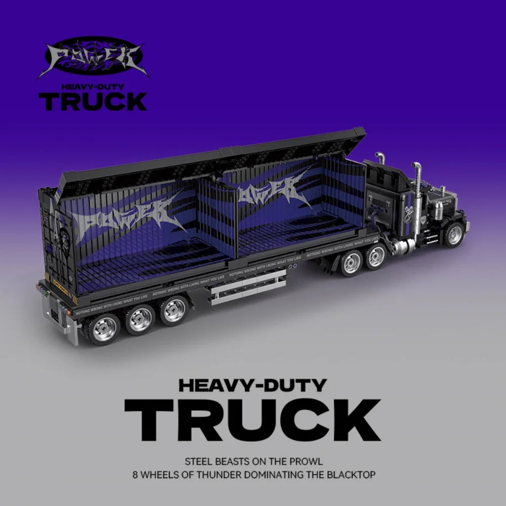 1531PCS Heavy-Duty Truck Building Blocks – Vintage American Style Set