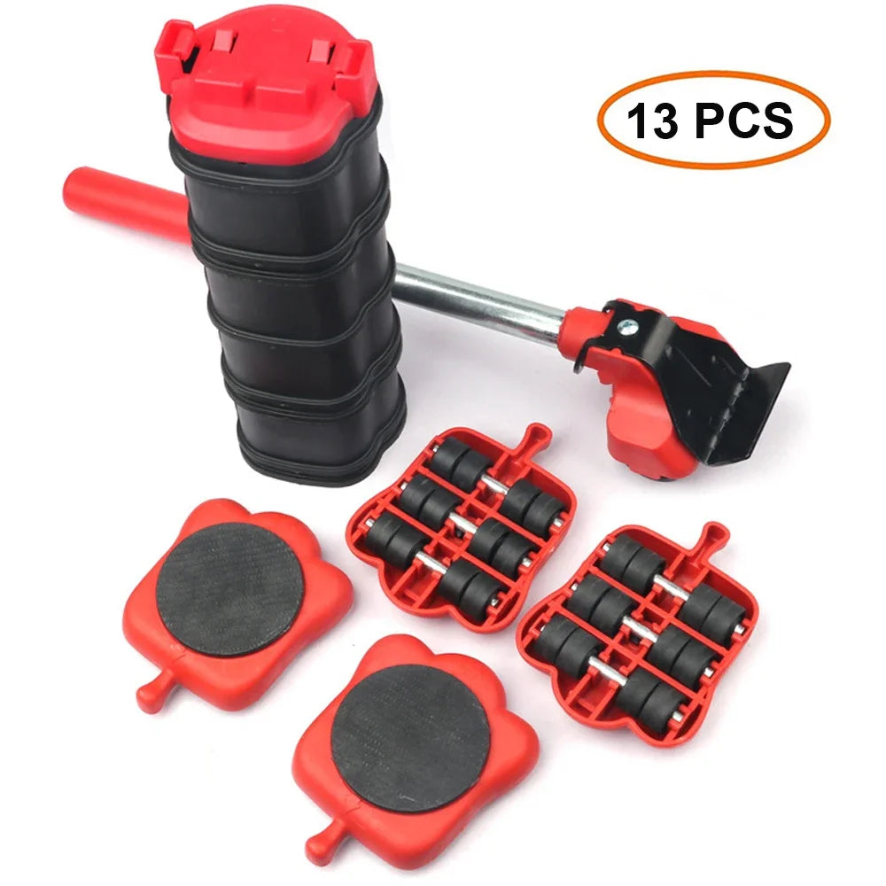 Heavy-Duty Furniture Mover Tool Set - Easy Transport Lifter with Rollers