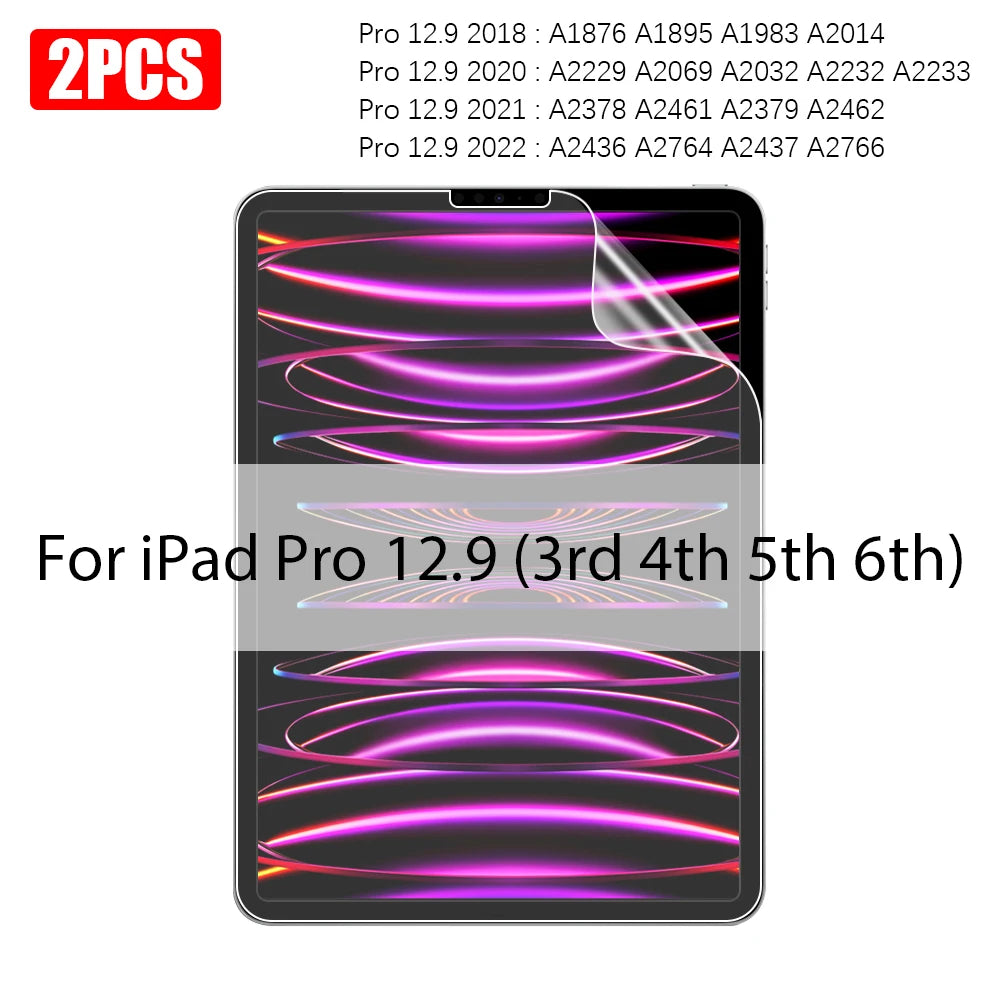 Matte Paper Screen Protectors 2-Pack for iPad Pro, Air & Mini
