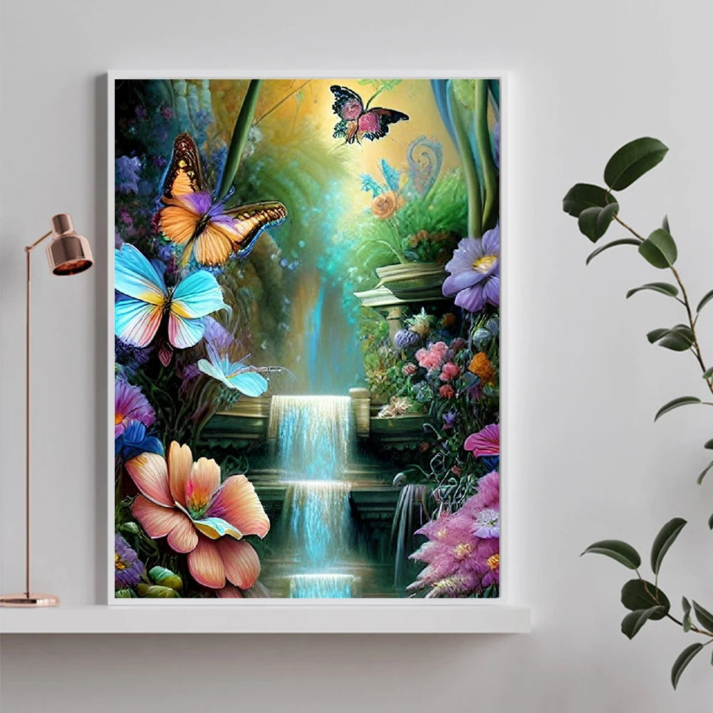 5D Diamond Painting Kit – Stunning Waterfall Art for Home Décor