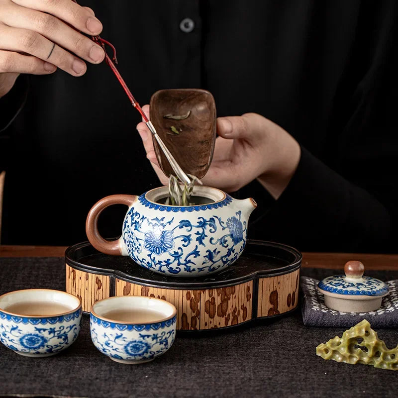 Elegant Portable Travel Tea Set - Anti-Scalding & Customizable