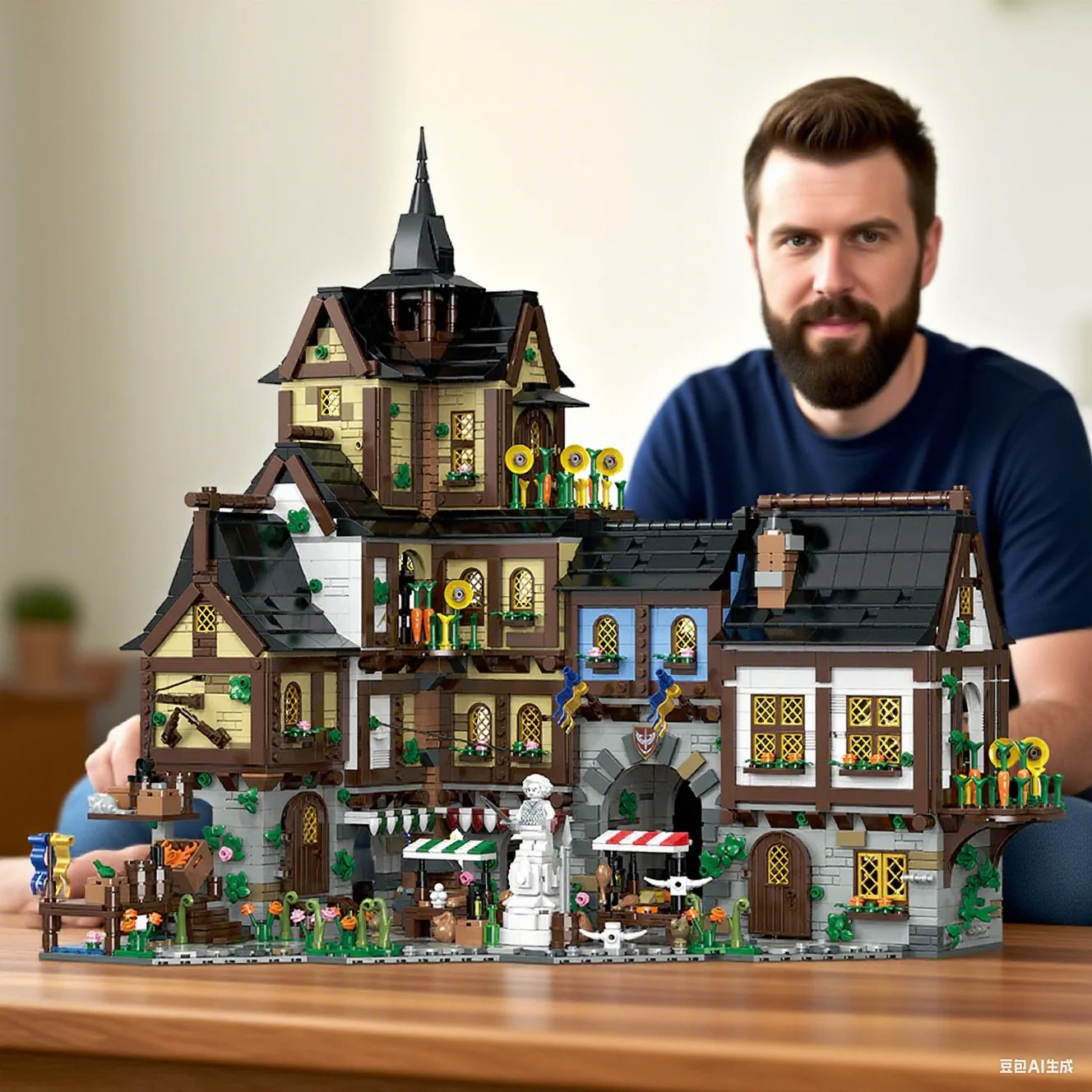 3867PCS Medieval Town Building Blocks Set - Ultimate Creative Challenge