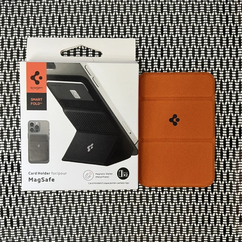 Spigen Magnetic Leather Wallet Case for iPhone 15-17 Pro Max