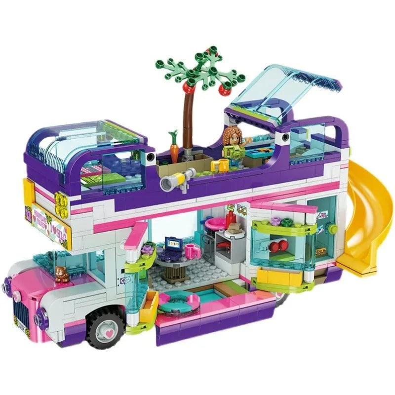 778 Pcs Friendship Bus Building Blocks - Creative Play for Kids