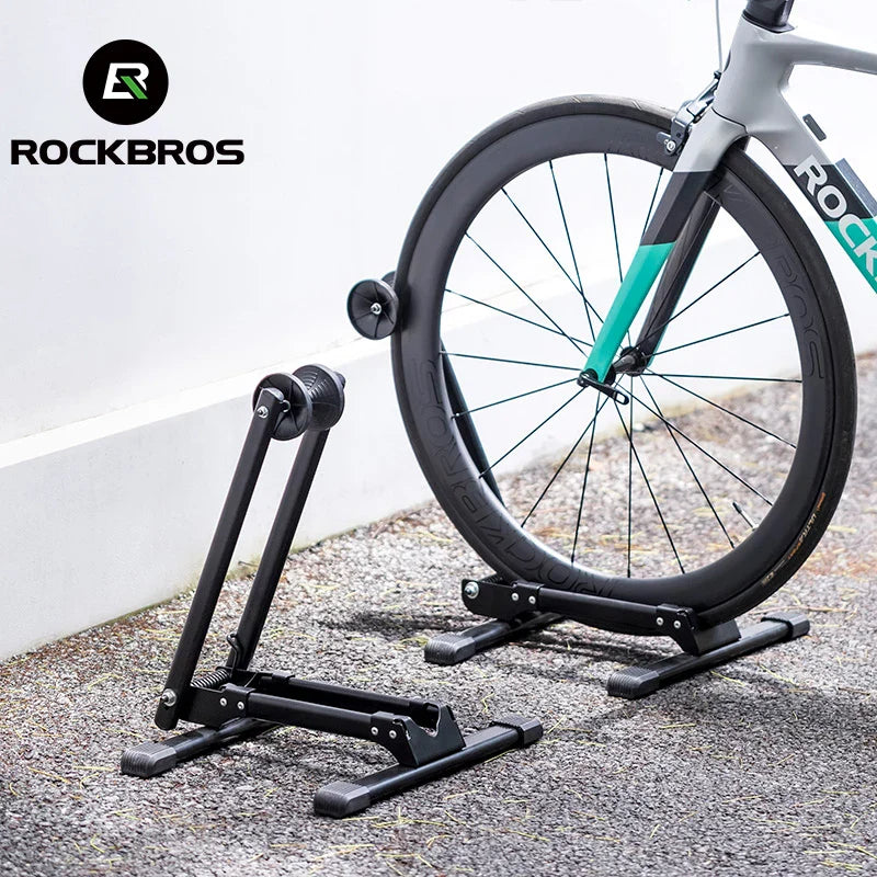 ROCKBROS Foldable Bicycle Rack - Space-Saving Indoor Bike Stand