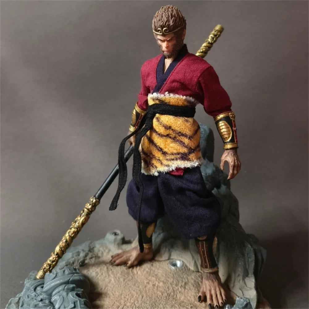 Handmade 1/12 Scale Sun Wukong Action Figure Clothing Set