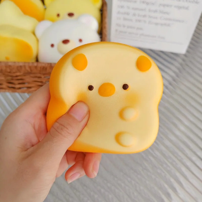 Cute Slow Rebound Bread Squeeze Toy - Stress Relief Fidget Prop