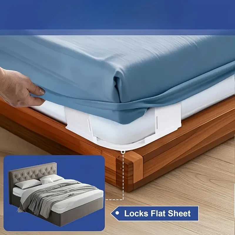 4 Heavy Duty Sheet Holders - Secure Straps for All Sheet Sizes
