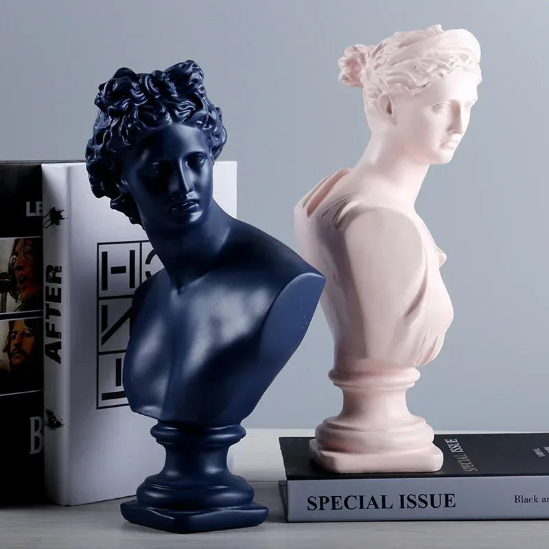 Elegant Resin Sculpture: David Venus Head for Stylish Home Decor