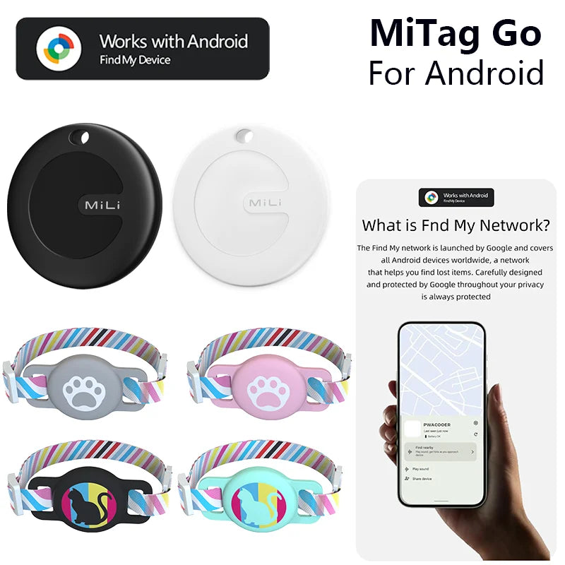 MiLi Tag GPS Tracker for Pets - Waterproof Smart Locator