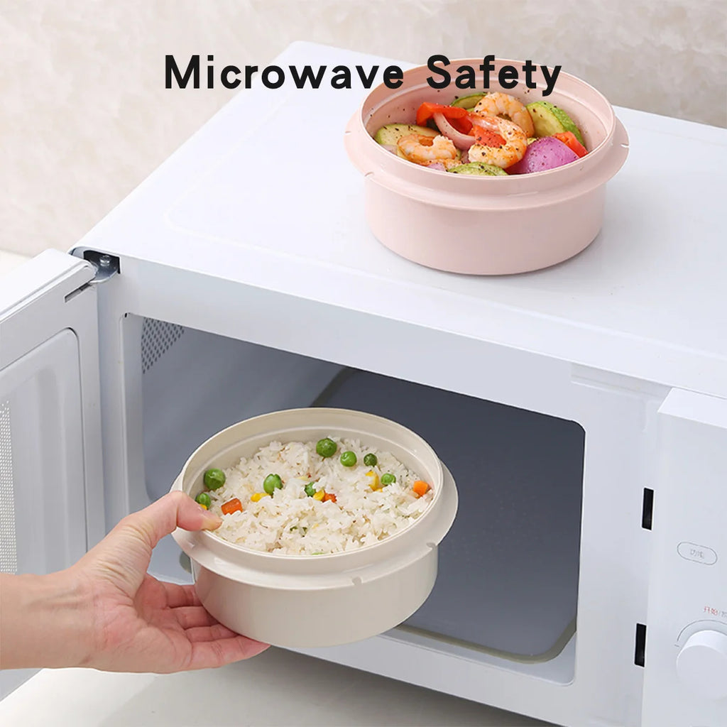 3-Layer Leak-Proof Bento Lunch Box - Microwave Safe