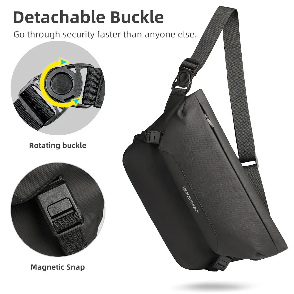 HcanKcan Waterproof Sling Bag - Versatile Messenger for Daily Use