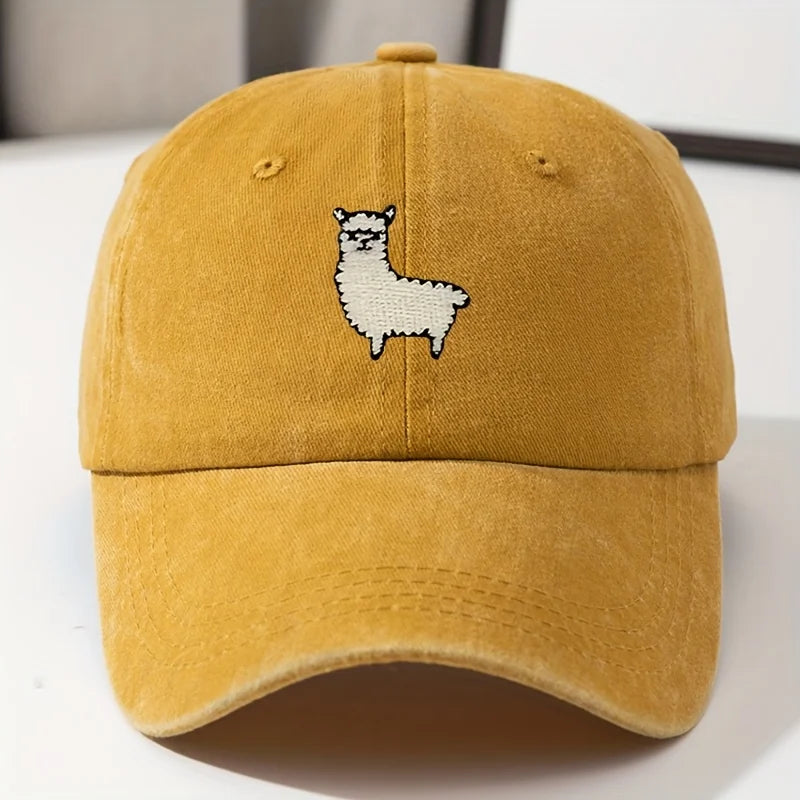 Cute Sheep Pattern Baseball Hat - Stylish Unisex Casual Cap