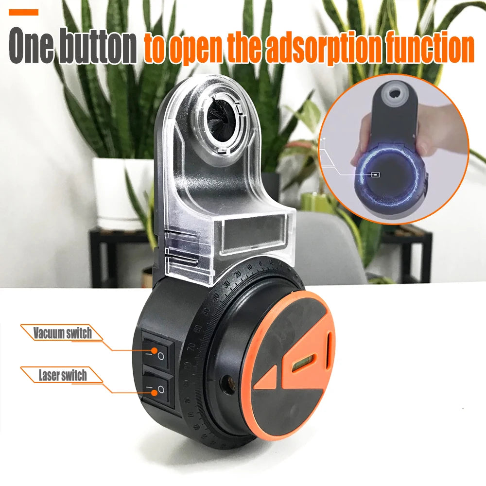 360° Laser Level Vacuum Sucker - Electric Drilling Dust Collector
