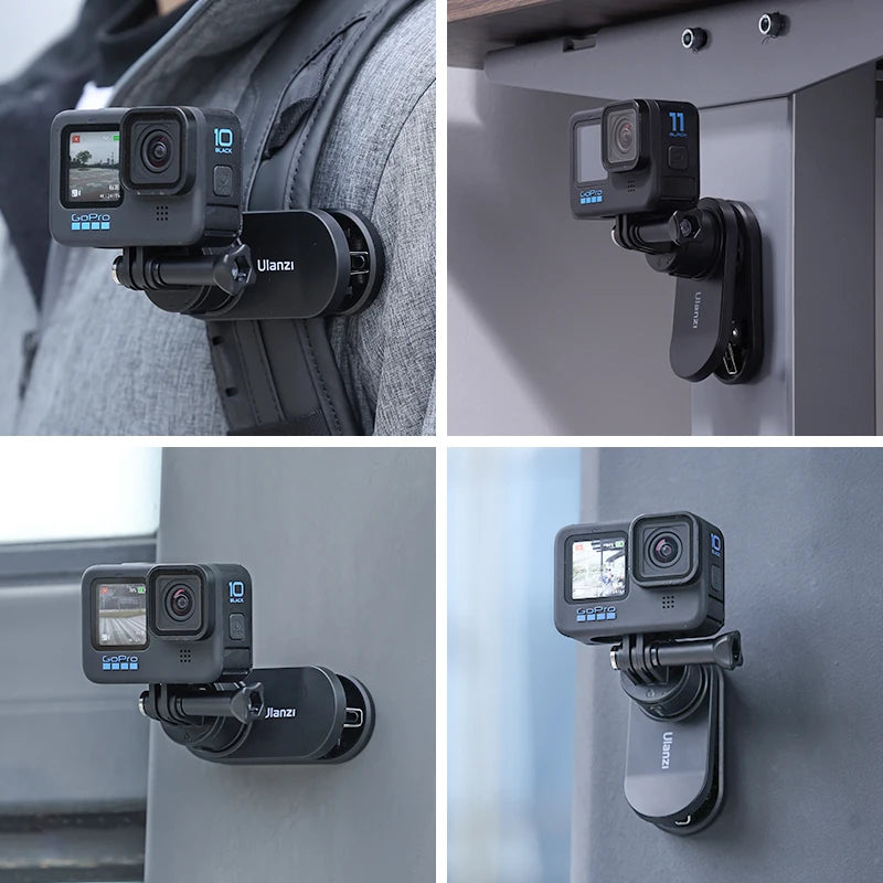 Ulanzi Go-Quick II Magnetic Quick Release Backpack Mount for Action Cameras