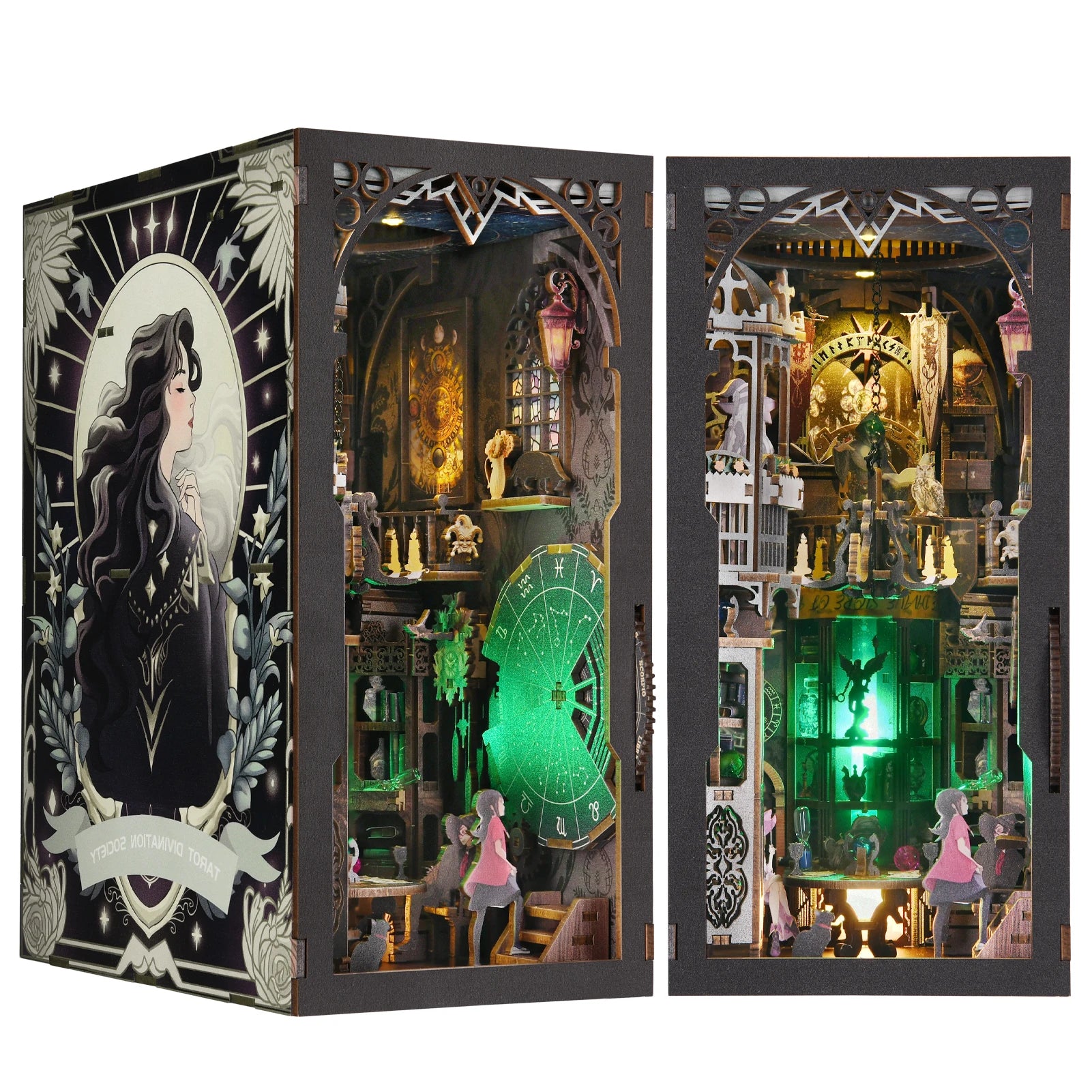DIY Book Nook Kit - Enchanting 3D Puzzle for Mystical Home Decor