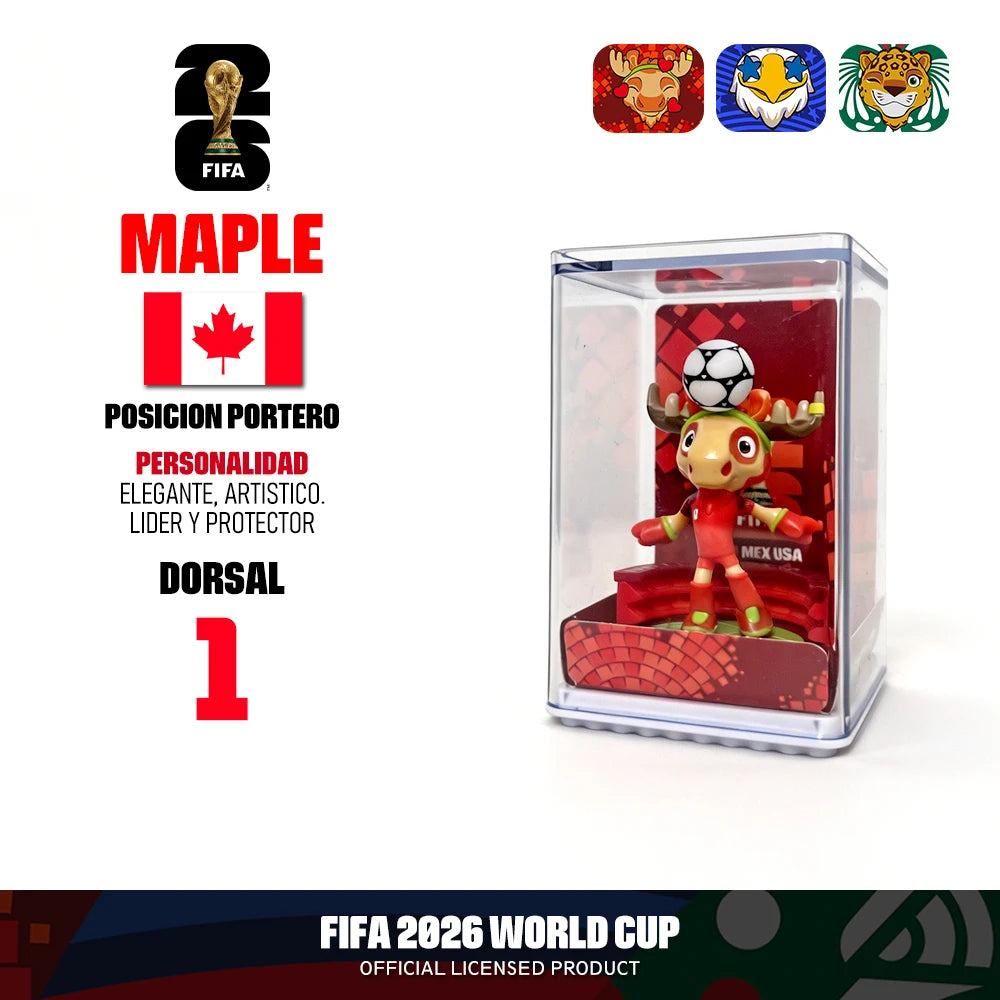 FIFA 2026 World Cup Mascot Collectible Set - Maple, Zayu, Clutch