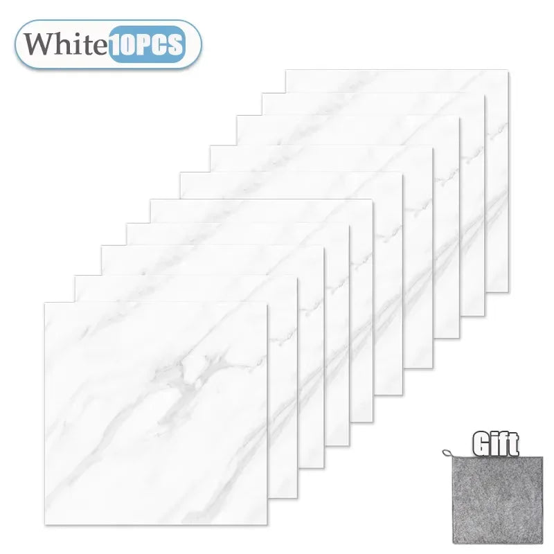 Thickened Self-Adhesive Marble Tile Stickers - Waterproof & Durable
