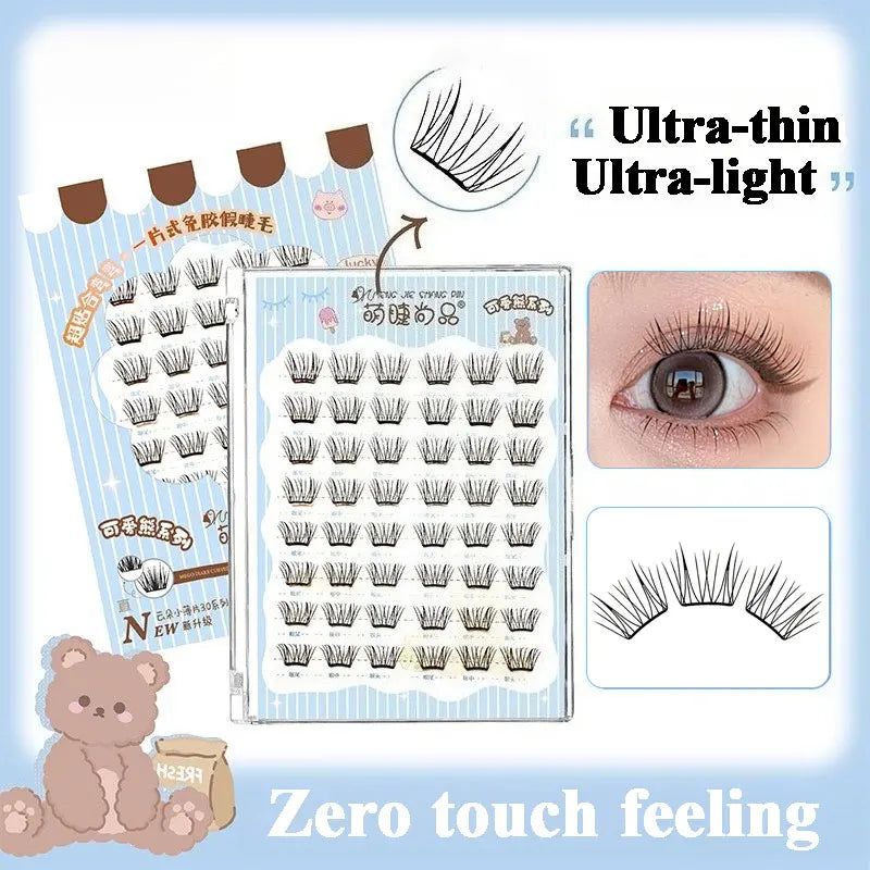 Manga Eyelashes: Ultra-Thin DIY Segmented Lashes Without Glue