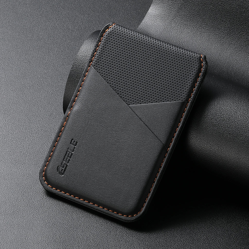 Elegant Leather Wallet MagSafe Card Holder for iPhone & Galaxy
