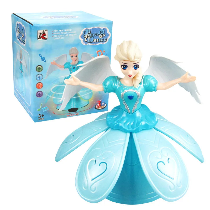 Princess Elsa Light-Up Dancing Doll with Music & Spinning Action