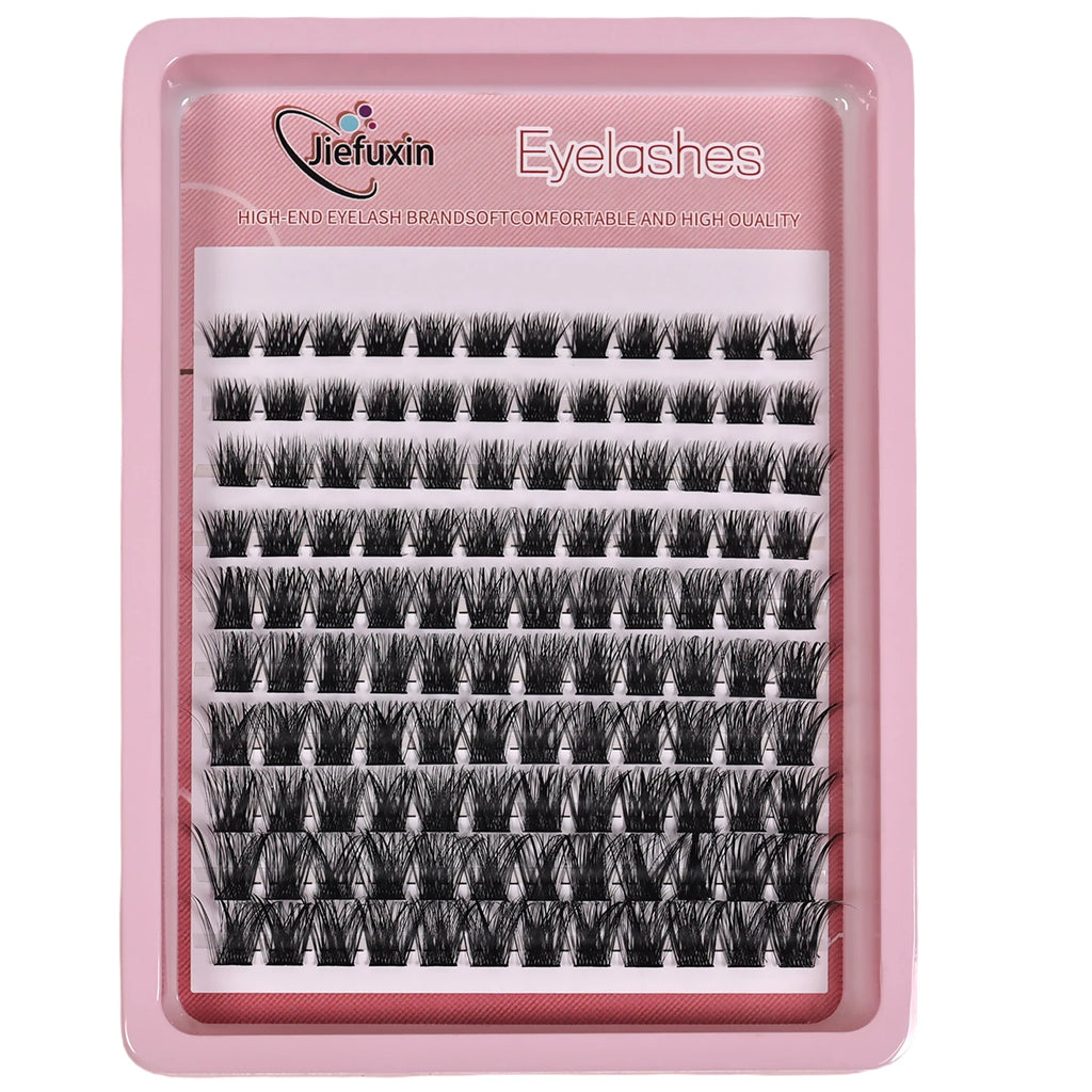 120 Pcs Cluster Lashes - D Curl Wispy Individual Eyelash Extensions