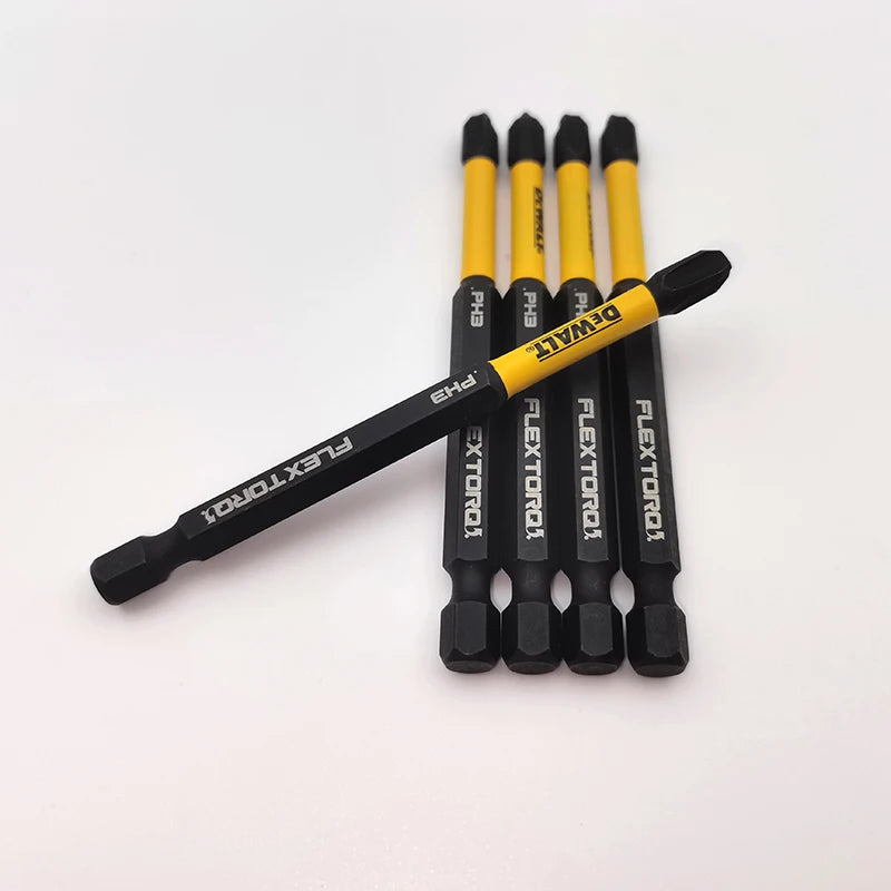 DEWALT 89MM FLEXTORQ PH3 Impact Drill Bits Set - 5 High-Speed Steel