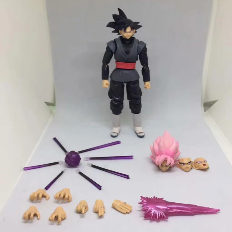 14cm Dragon Ball Black Goku Zamasu Action Figure with Accessories