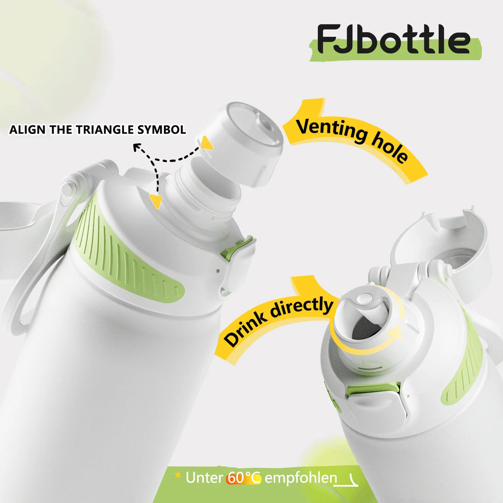 Leakproof Fjbottle Thermal Water Bottle with Magnetic Cap - Portable