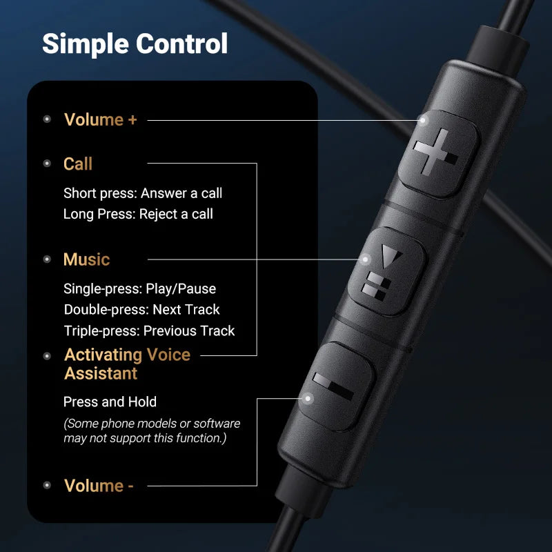 UGREEN HiFi Stereo 3.5mm Earbuds with Microphone - Exceptional Sound