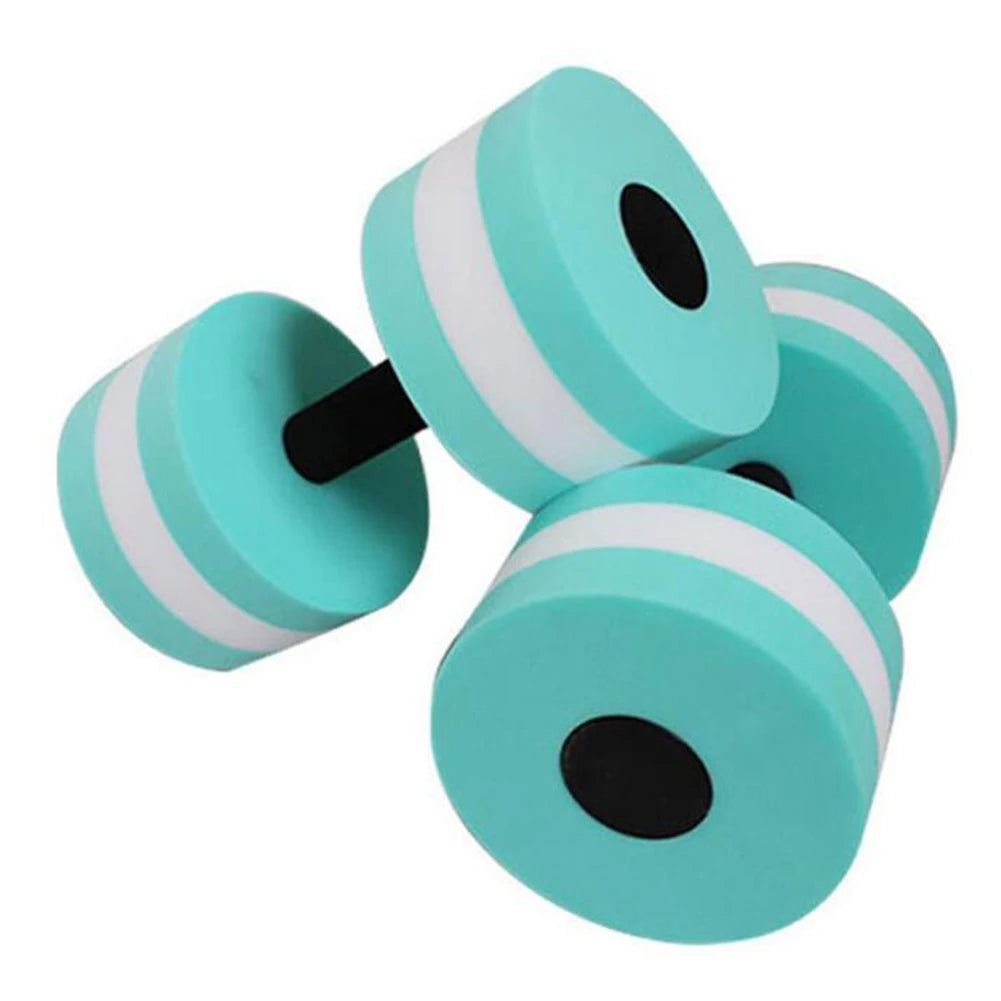 Aqua Fitness Dumbbells - 2 Pack EVA Foam Water Weights for Pool Exercise