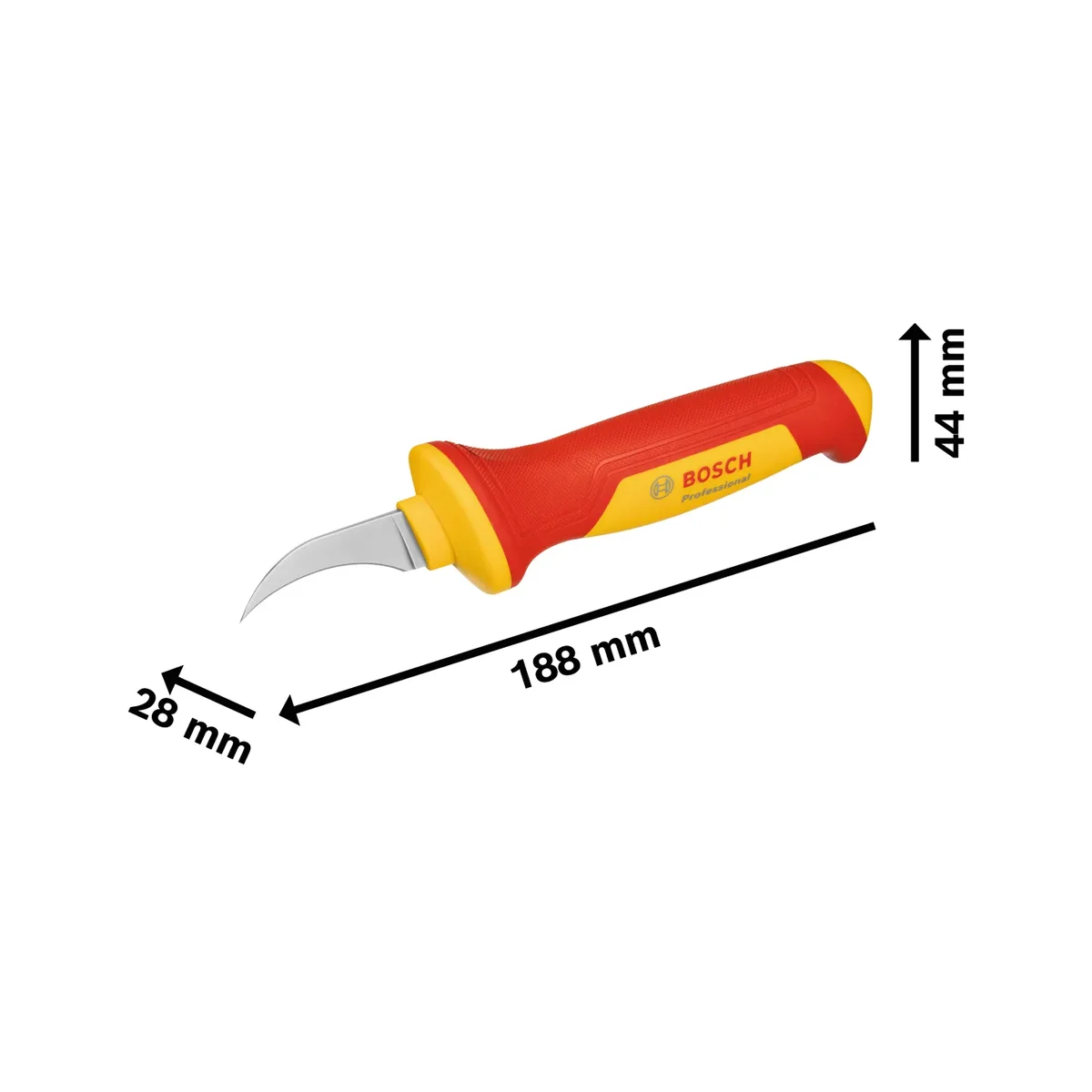 Bosch VDE Cable and Dismantling Knife - Insulated Professional Tool