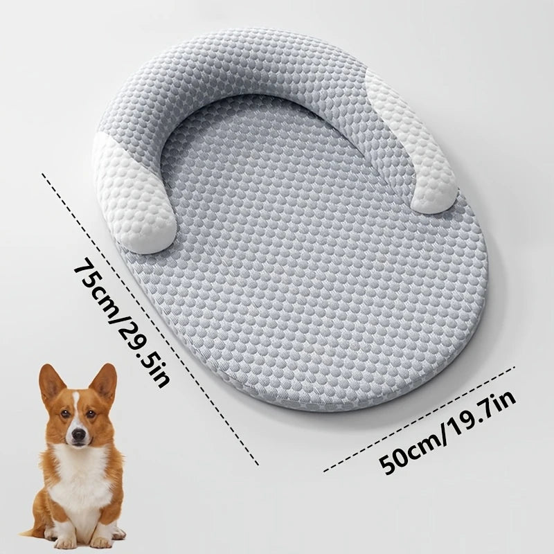 Summer Cooling Pet Mat - Ice Silk Breathable Dog & Cat Bed