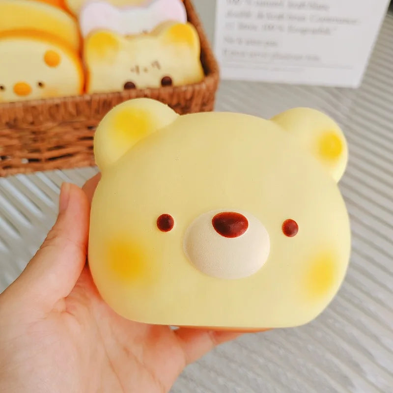 Cute Slow Rebound Bread Squeeze Toy - Stress Relief Fidget Prop