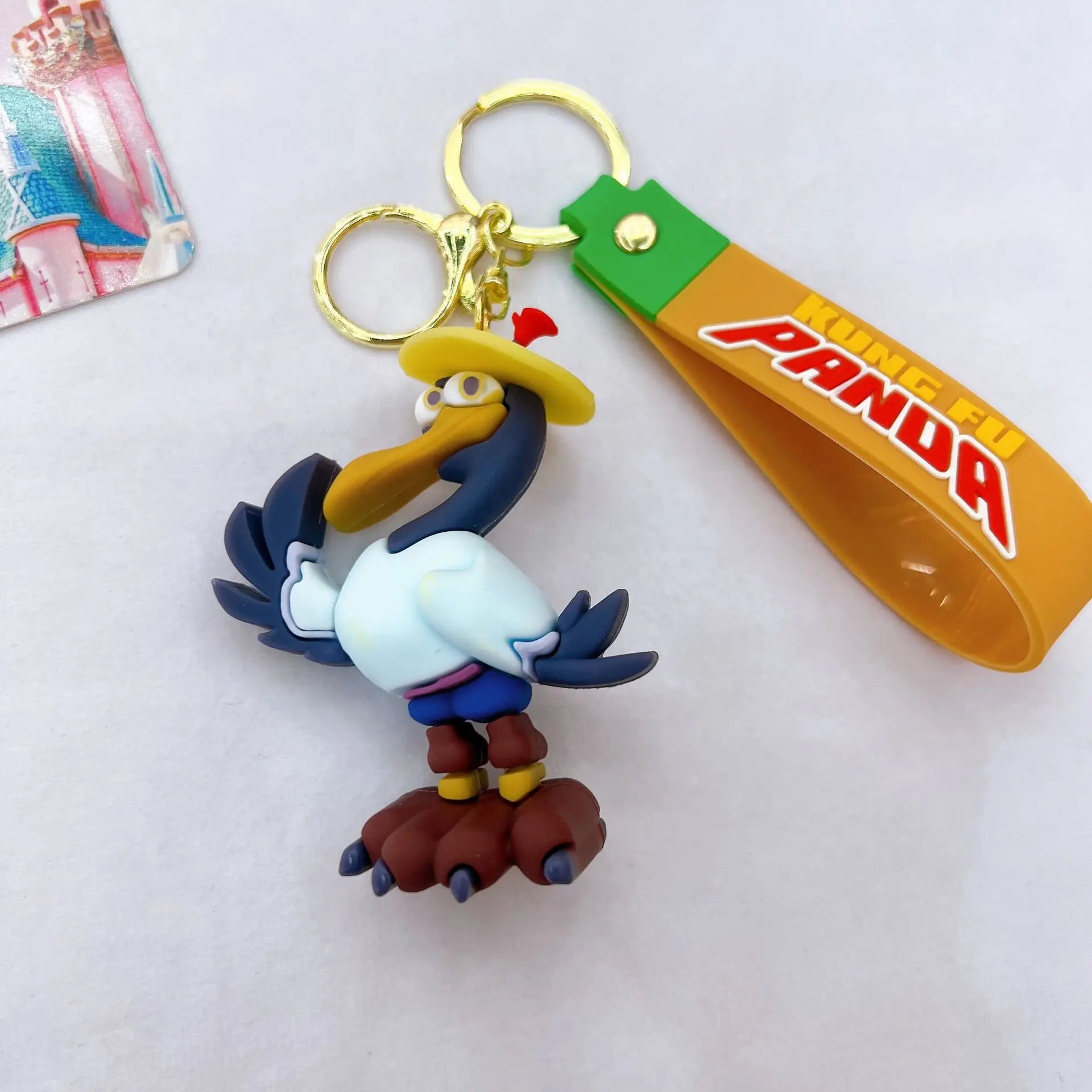 Cute Kung Fu Panda Keychain - Stylish Bag Pendant & Car Decoration