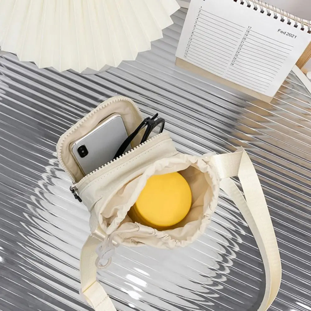 Water Bottle Carrier Bag with Shoulder Strap - Waterproof Crossbody Purse