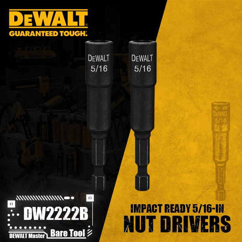 DEWALT Impact Ready 5/16" Nut Drivers for High-Torque Applications