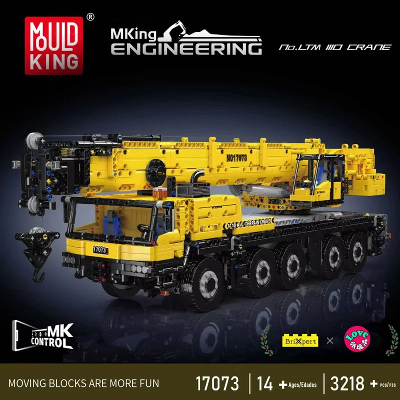 MOULD KING 3218Pcs Remote Control Mobile Crane Building Blocks Toy