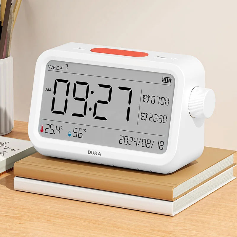 DUKA MT2 Multi-Function Thermohygrometer & Alarm Clock for Home