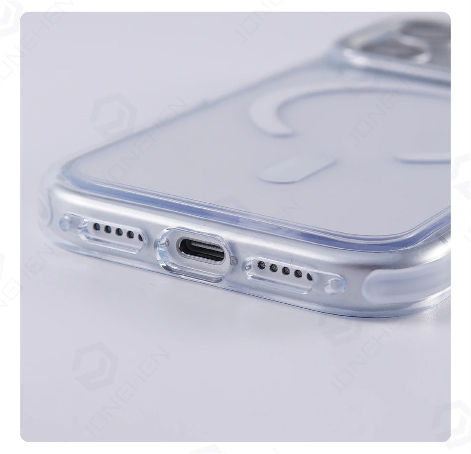 Transparent Magnetic Case for iPhone 17 Pro Max - Ultra-Thin Clear Cover
