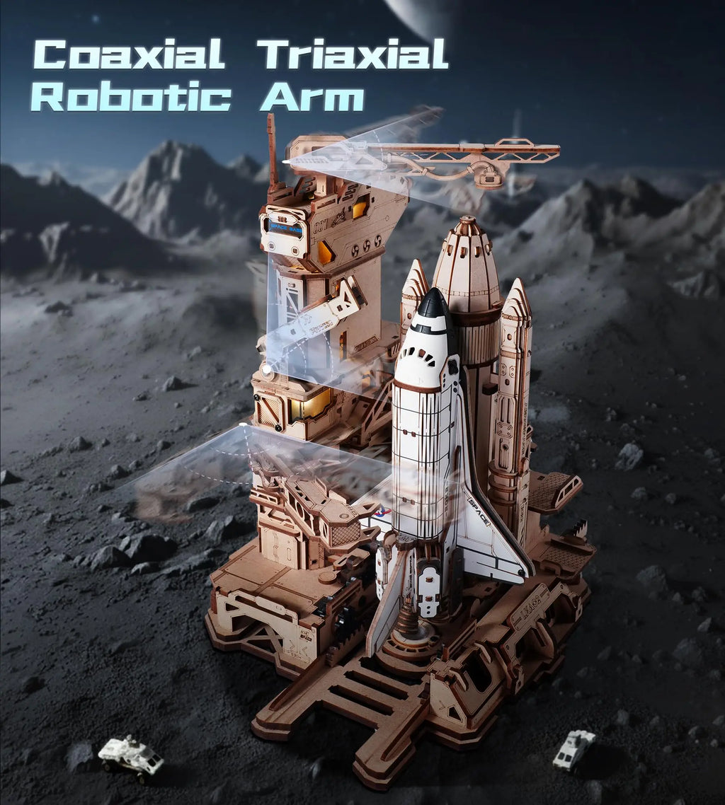 Robotime 3D Space Shuttle Puzzle - Dynamic Mechanical STEM Kit