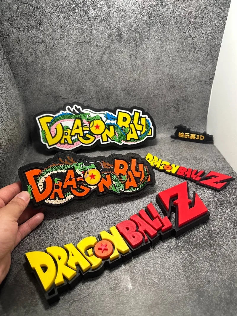 Dragon Ball Super 3D Printed Logo Sign - Handmade Ornament & Display