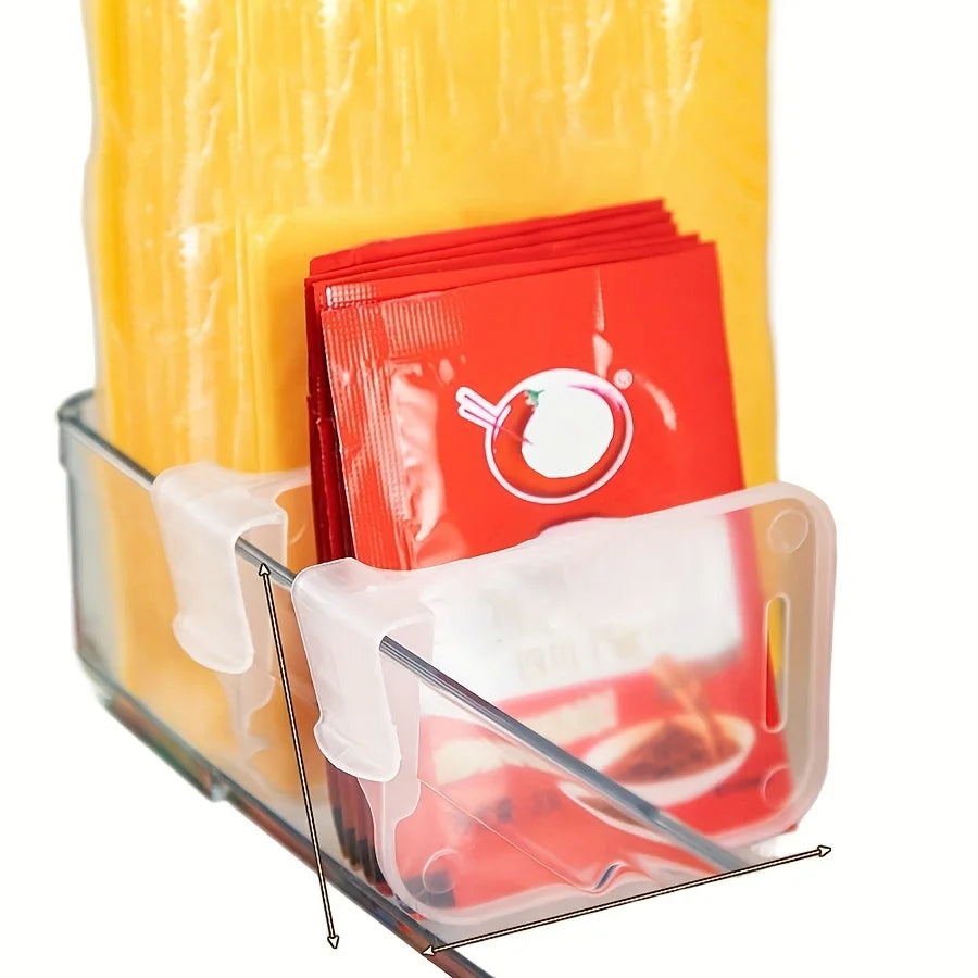 10-Pack Versatile Refrigerator Side Door Organizers for Efficient Space