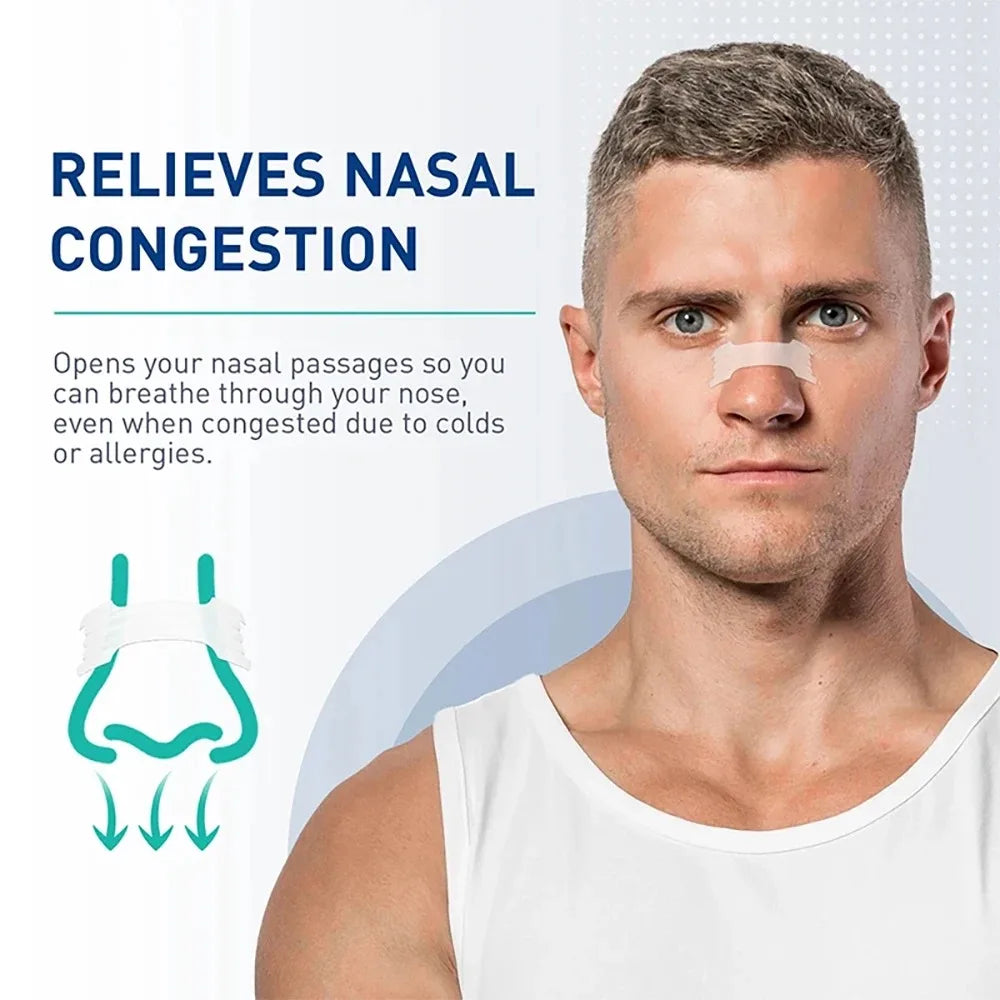 30/60/90 Pcs Anti-Snoring Nasal Strips for Better Sleep & Breathing
