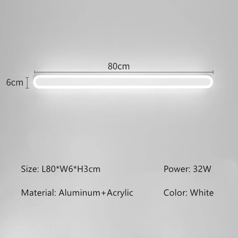 Smart LED Linear Wall Light - Dimmable & App Controlled Sconce