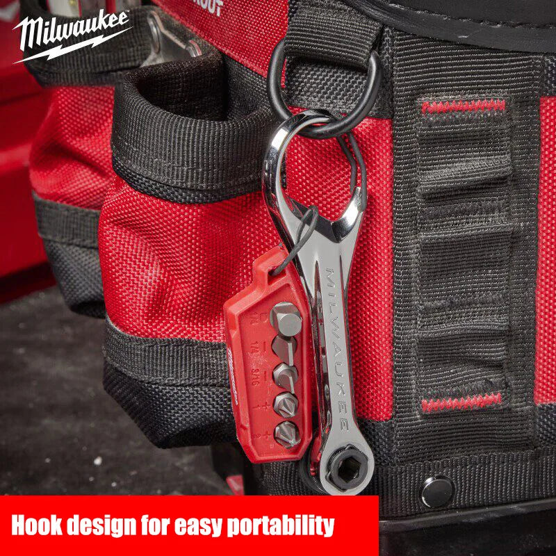Milwaukee 7-in-1 Mini Ratchet Multi Drill Bit & Nut Driver Tool