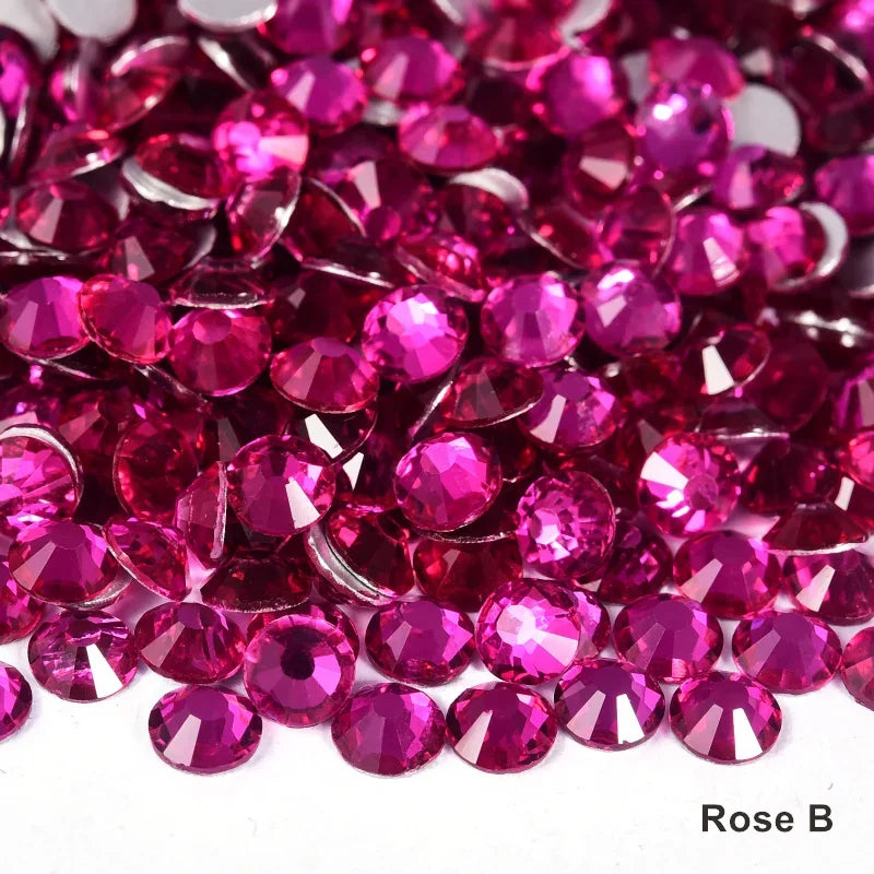 OLeeya Bulk Non-Hotfix Rhinestones for DIY Nail Art & Garments